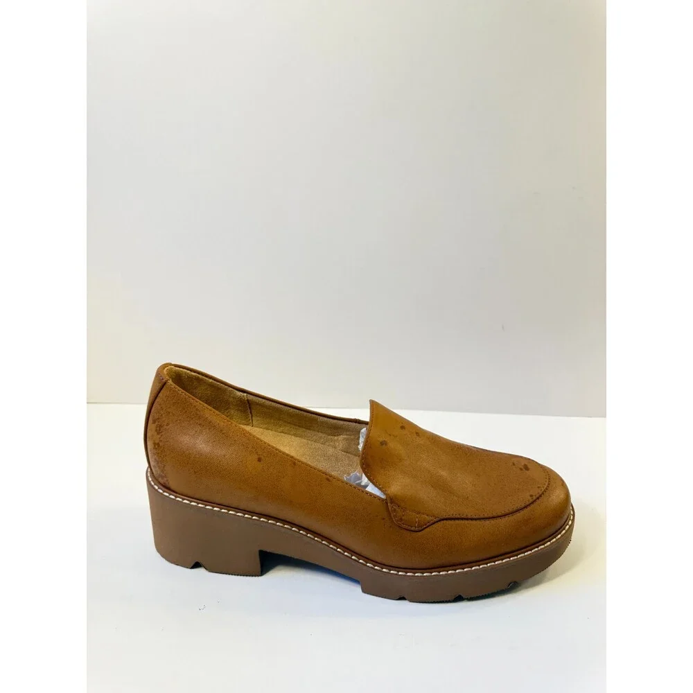 Naturalizer Women's Cabaret Heeled Loafer English Tea Brown 12 M